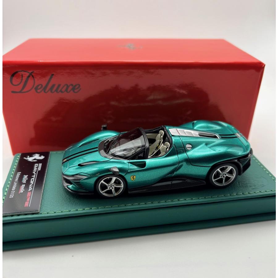 【予約】Ferrari Daytona SP3 ヴェルデジュエル テーラーメイド グリーンレザーベース 限定20個 /BBR 1/43 ミニカー | 
