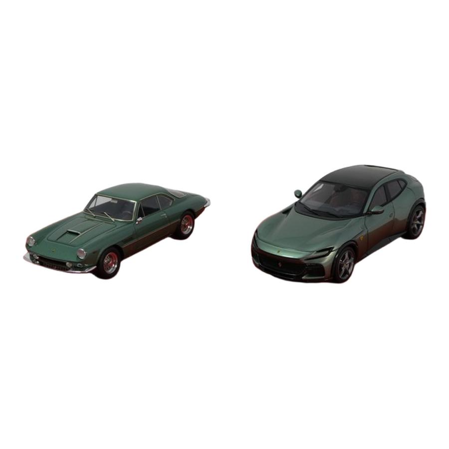 Ferrariフェラーリ 400 SA Coupe 1962 & Purosangue 2022 グリーン 2台セット / BBR 1/43 ミニカー | 