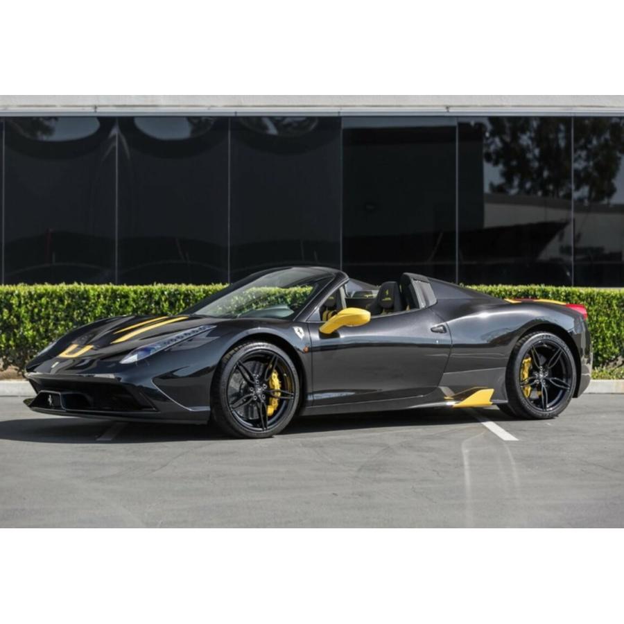 【予約】Ferrari 458 Speciale A Spider New Black Daytona yellow stripe BBR 1/18 | 