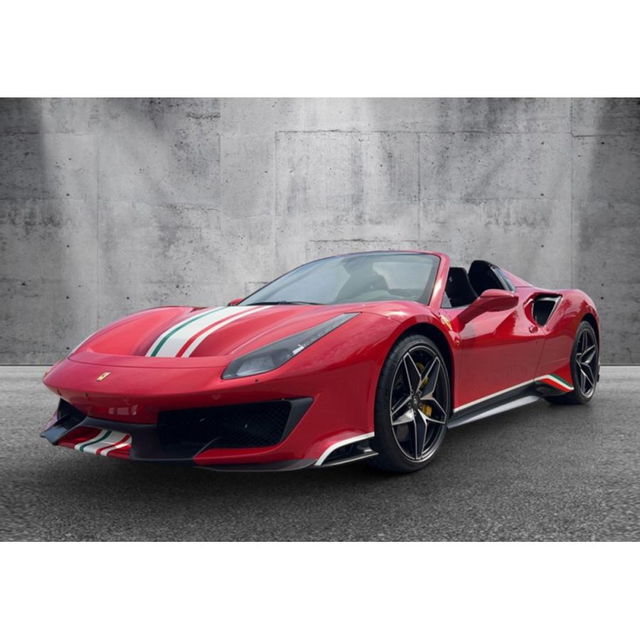 【予約】Ferrari 488 Pista Spider Rosso Corsa italian stripe BBR 1/18 ミニカー | 