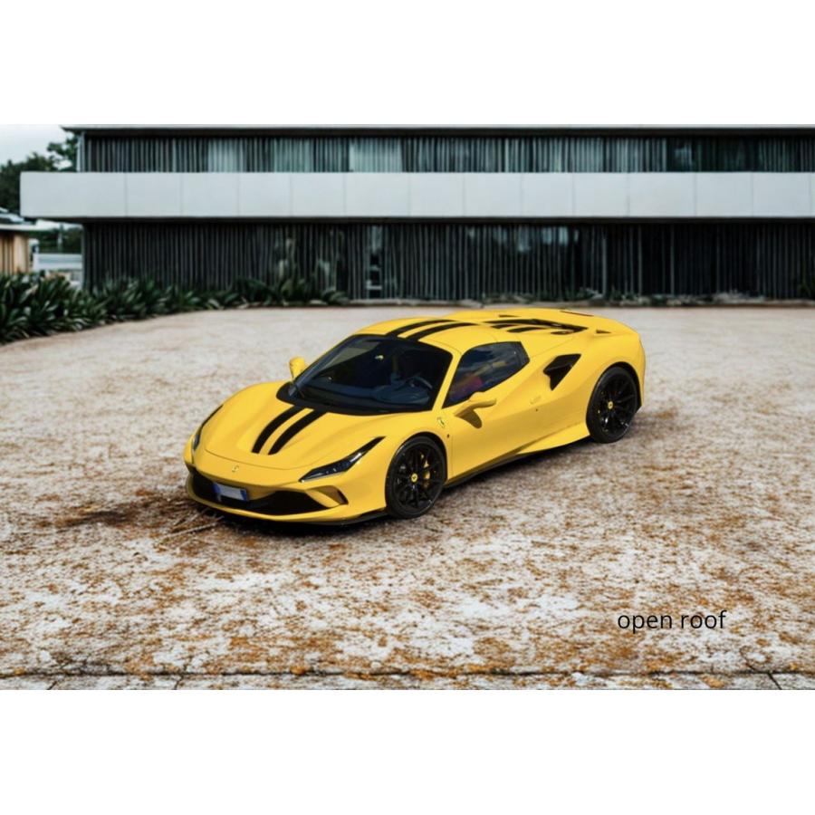 【予約】Ferrari F8 Tributo spider giallo modena black stripes BBR 1/18 ミニカー | 