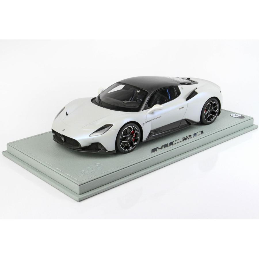 【予約】Maseratiマセラティ MC20 Bianco Audace Carbon Roof 限定120台 / BBR 1/18 ミニカー | 
