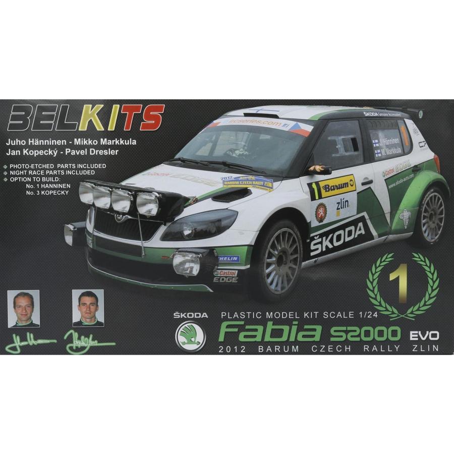 Skoda Fabia S2000 EVO 2012 BARUM CZECH RALLY ZLIN No.1 プラモデル /Belkits 1/24 | 
