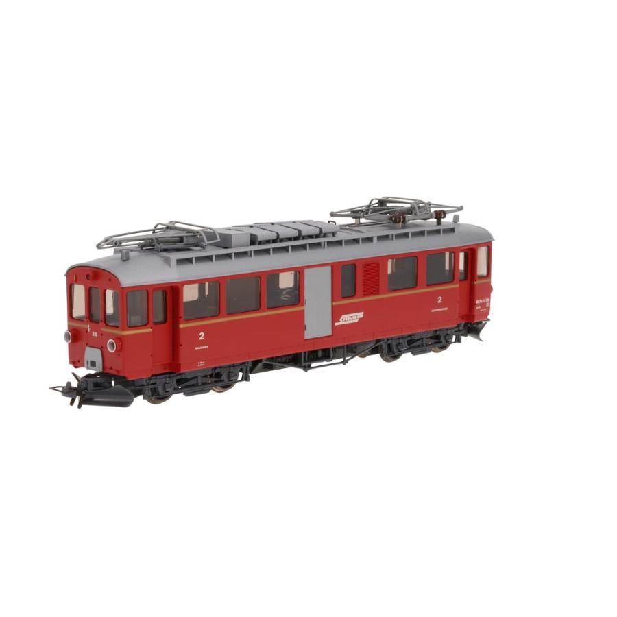 H0m 鉄道模型 気動車 Bemo ベモ RhB BB ABDe4/4 38 Era IV DC red silver luggage door | 