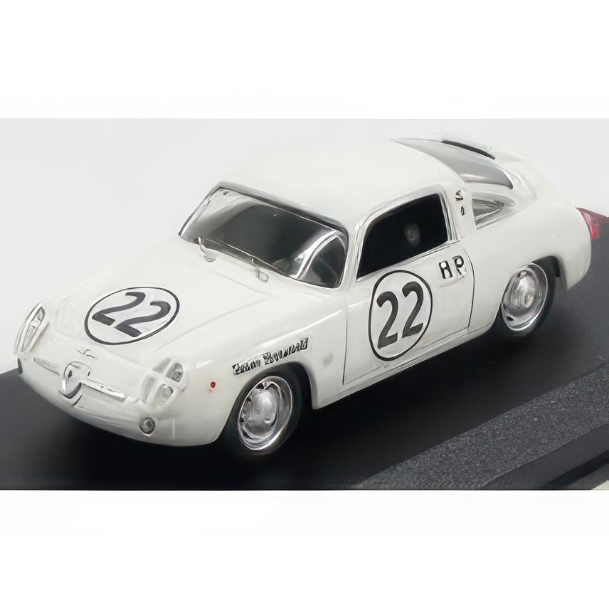 FIAT ABARTH 750 ZAGATO COUPE N 22 SEBRING 1960 RICHARDS CALLANAN WHITE 1/43 | 