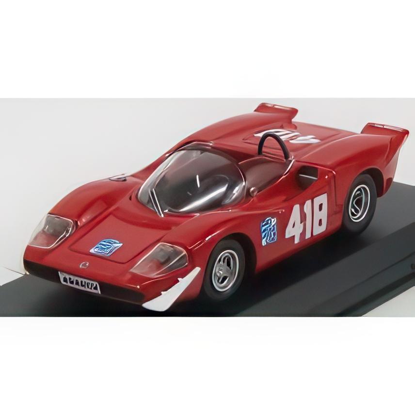 FIAT ABARTH 2000 S 418号車 優勝 トリエステ・オピチーナ 1969 ピローネ レッド/ Best-Model 1/43 | 