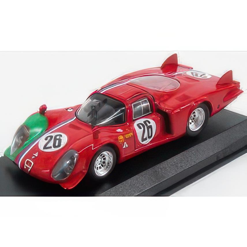 ALFA ROMEO 33.2 LM 1000km MONZA 1968 TROSCH GOSSELIN RED 1/43ミニカー | 