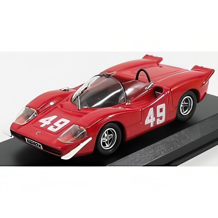 ABARTH 2000 SE N 49 1969 2位 レッド 1/43 ミニカー | 