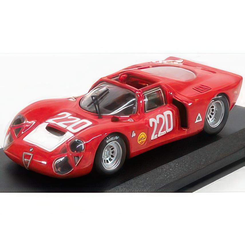 ALFA ROMEO 33.2 N 220 タルガフローリオ1968 VACCARELLA SCHUTZ RED 1/43ミニカー | 