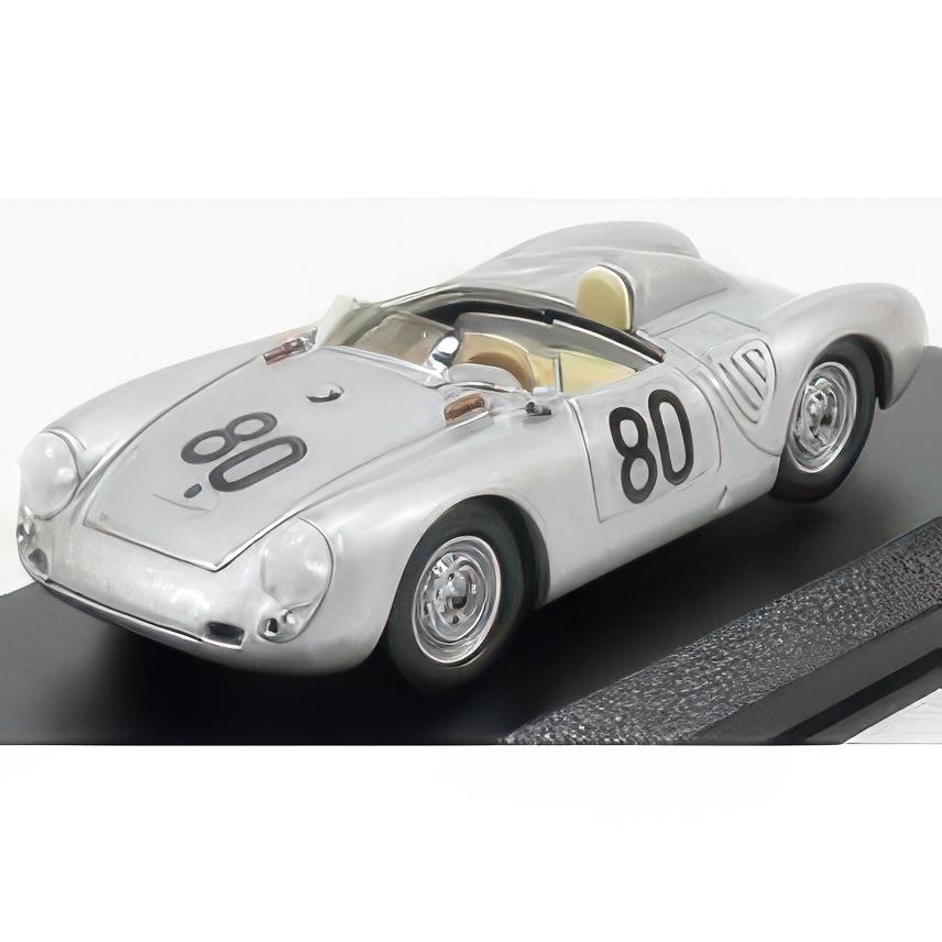 PORSCHE 550 RS N 80 タルガ・フローリオ 1958 SCARLATTI BARTH シルバー 1/43ミニカー | 