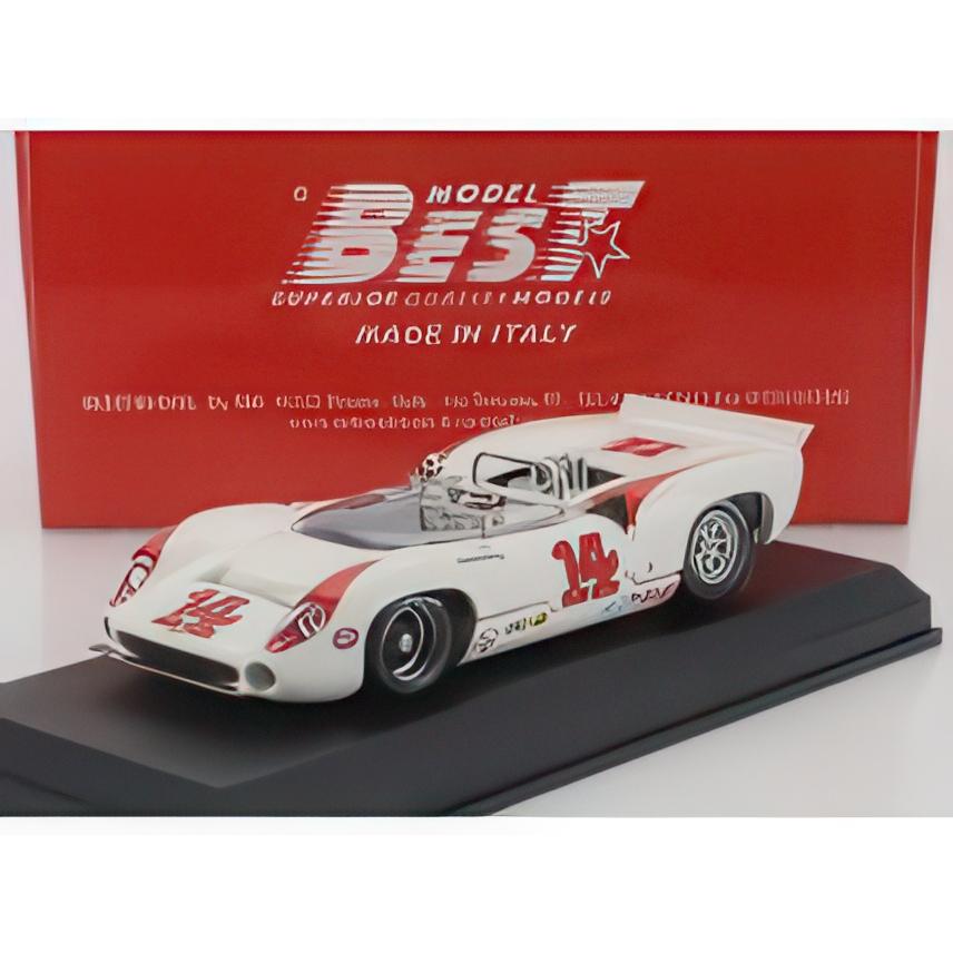 LOLA T70 MKIII スパイダー 14号車 ラグナセカ 1967 バド・モーリー ホワイト レッド/ Best-Model 1/43 | 