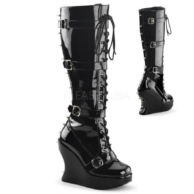 BRAVO-108 5インチ(約12.5cm) ウェッジヒール　プラットフォームブーツ /Demoniaデモニア ゴスロリ パンク プリーザー | 