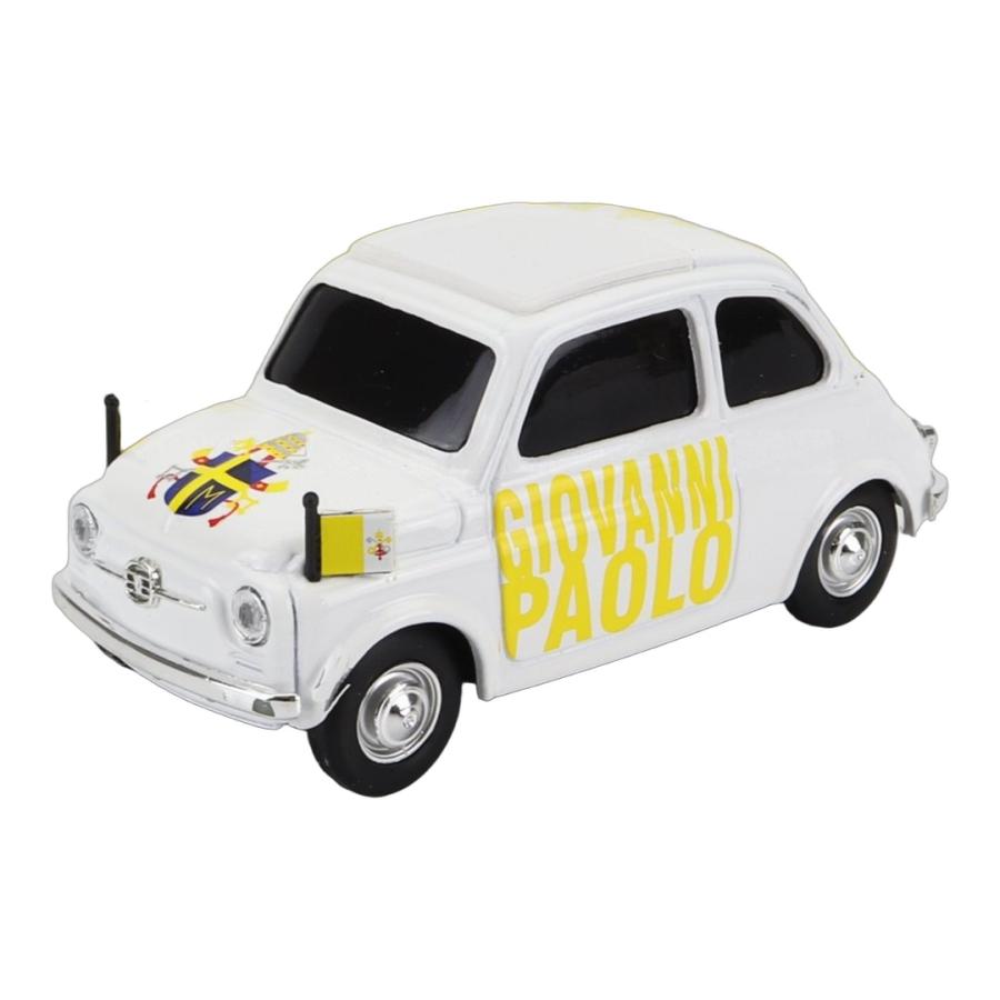 Fiatフィアット 500 パパモビル Giovanni Paolo II ホワイト TVシリーズ / BRUMM 1/43 ミニカー | 