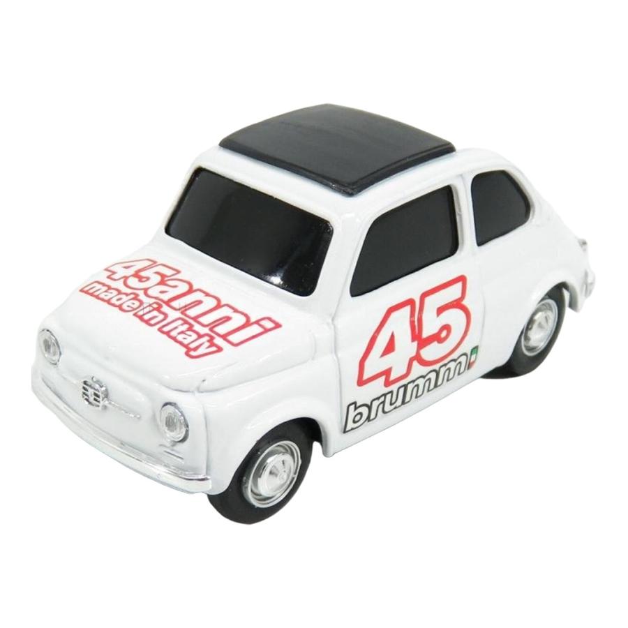 Fiatフィアット 500 45周年記念 ホワイト #45 / BRUMM 1/43 ミニカー | 