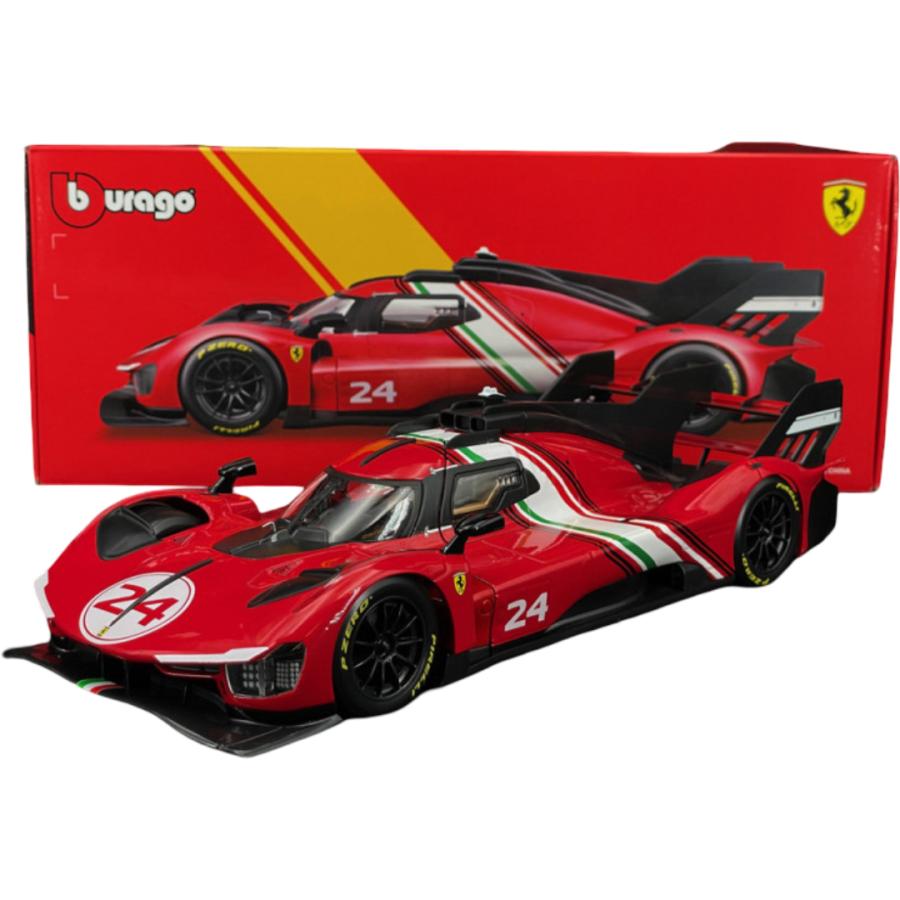 Ferrariフェラーリ 499P 3.0 Turbo V6 No.24 Modificata 2024 / Bburago 1/18 ミニカー | 