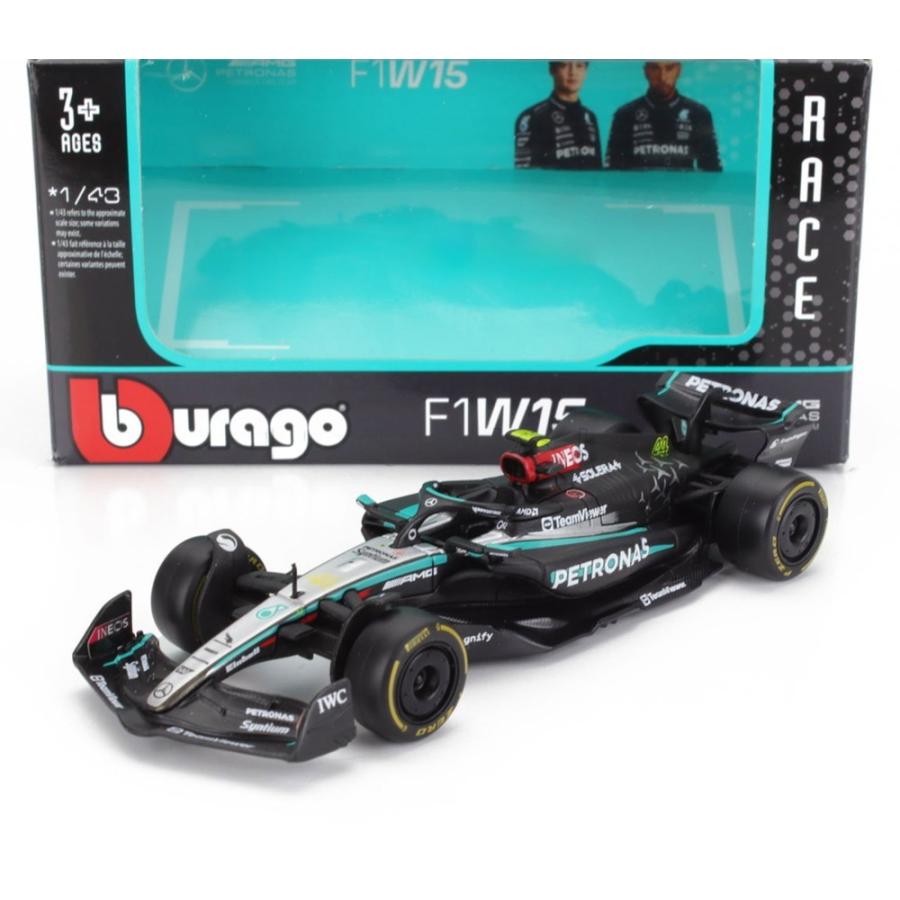 MERCEDES F1 W15 #44 L.ハミルトン 2024 Bburago 1/43 : バスクホビー