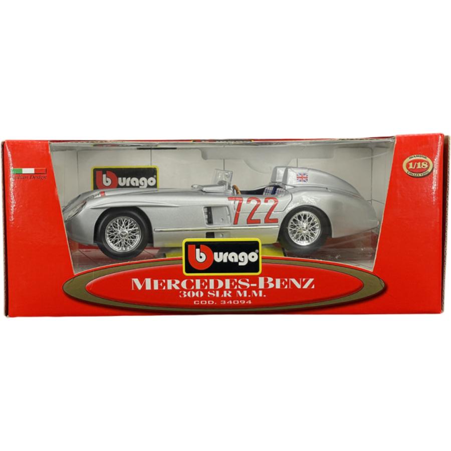 Mercedes-Benz 300 SLR No.722 1955 ミッレミリア優勝 Moss/Jenkinson Bburago 1/18 ミニカー | 
