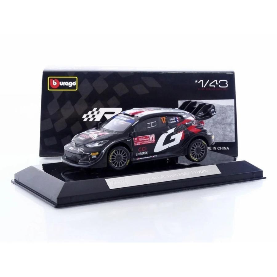 トヨタ GR ヤリス ラリー1 ハイブリッド #17 WRC 2024 オジェ/ランデ ブラック / Bburago 1/43 ミニカー | 