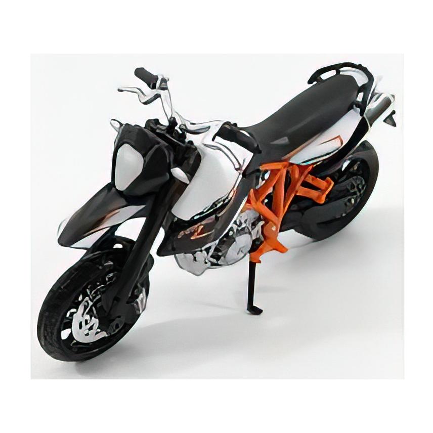 KTM - 990 SUPERMOTO R 2011 - WHITE BLACK ORANGE /Burago 1/18 バイク模型 ミニカー | 