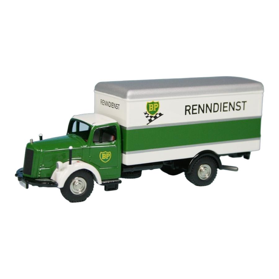 Mercedes Benzメルセデスベンツ L6600 ボックスタイプ BP Renndienst 1000台限定 / BUB 1/87 ミニカー | 