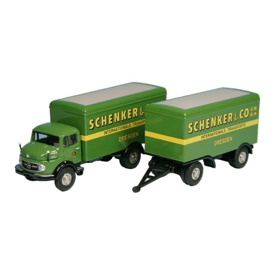 Mercedes Benz L911 ボックストラック Schenker Spedition Dresden 100台限定 BUB 1/87 ミニカー | 