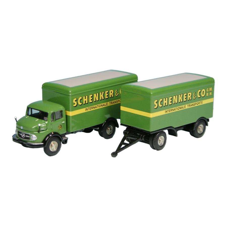 Mercedes Benz L911 ボックストラック Schenker Spedition 100台限定 BUB 1/87 ミニカー | 