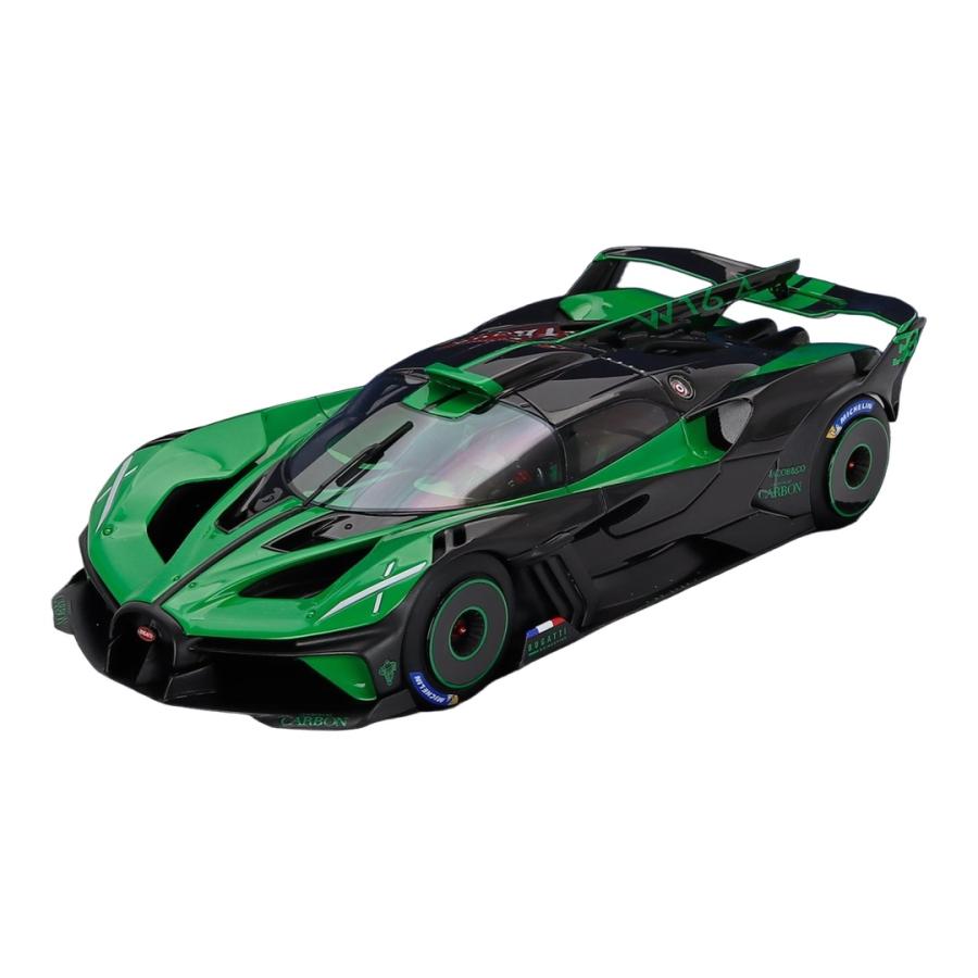 Bugattiブガッティ Bolide W16.4 2020 グリーン ブラック ショーケース付 / MR Collection 1/18 ミニカー | 