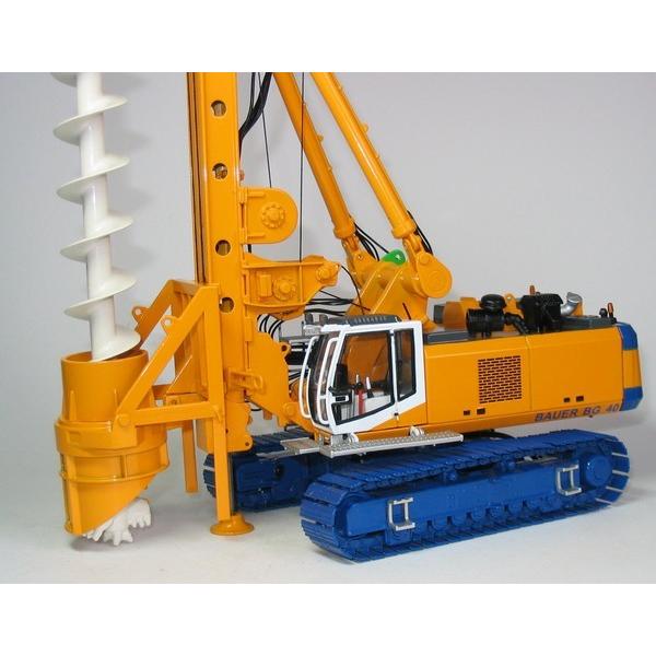 Bauer BG40 掘削機 ドリル　イエロー /BYMO 1/50 ダイキャスト　建設機械模型 | 