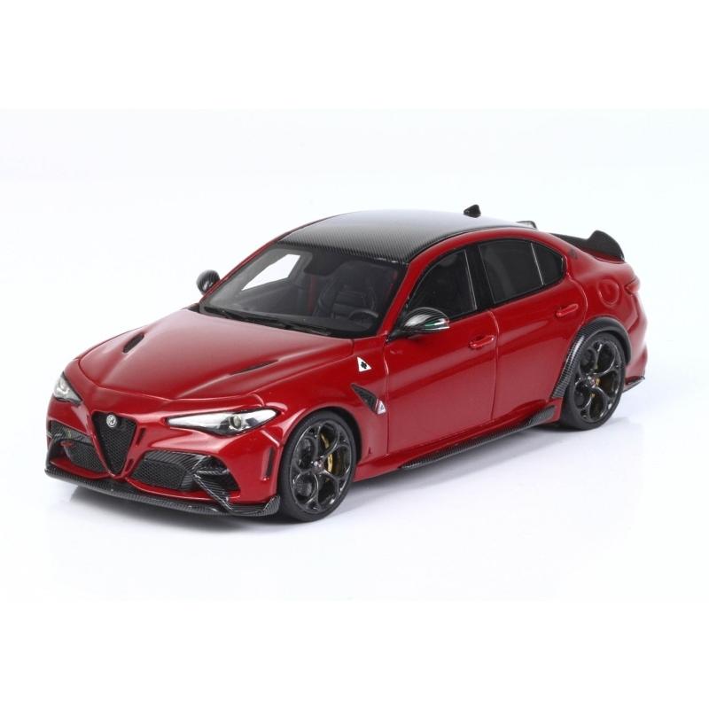 Modèle Réduit Voiture 1:43 BBR Alfa Romeo Giulia GTAM 2020 - Rouge Métallisé