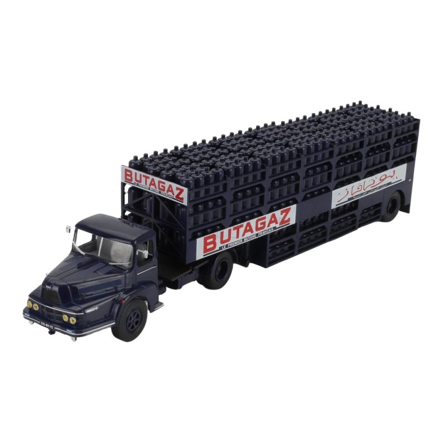 UNIC IZOARD ZU 120T トラック BUTAGAZ 1974 ガスボンベ輸送車 ブルー ALTAYA EDICOLA 1/43 ミニカー | 
