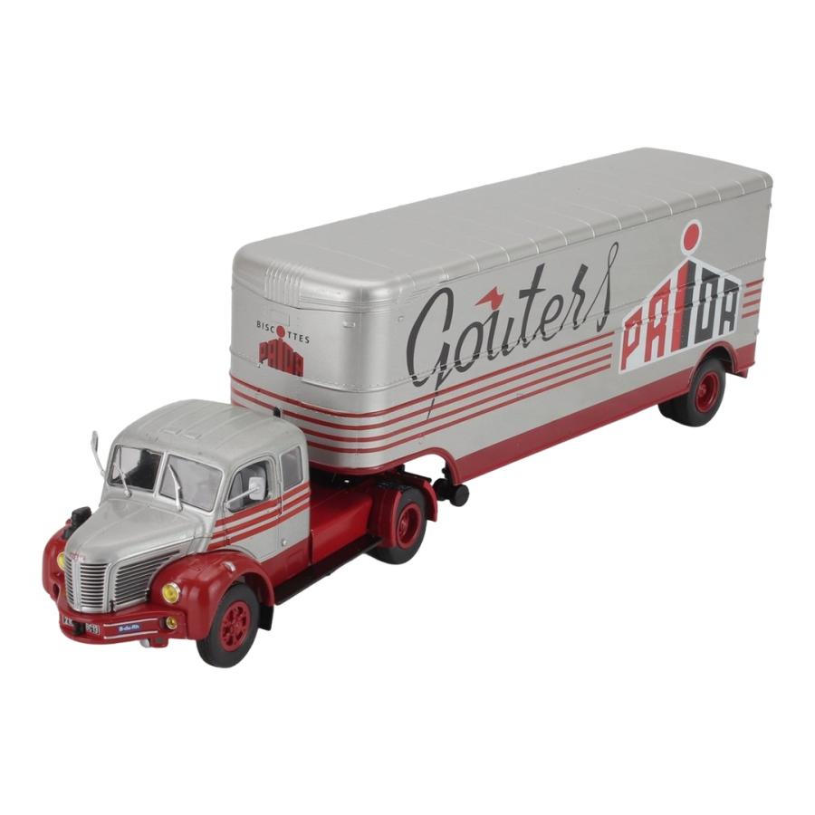 Berliet TLR 8 A トラック GOUTERS PRIDA 1977 シルバー レッド ALTAYA EDICOLA 1/43 ミニカー | 