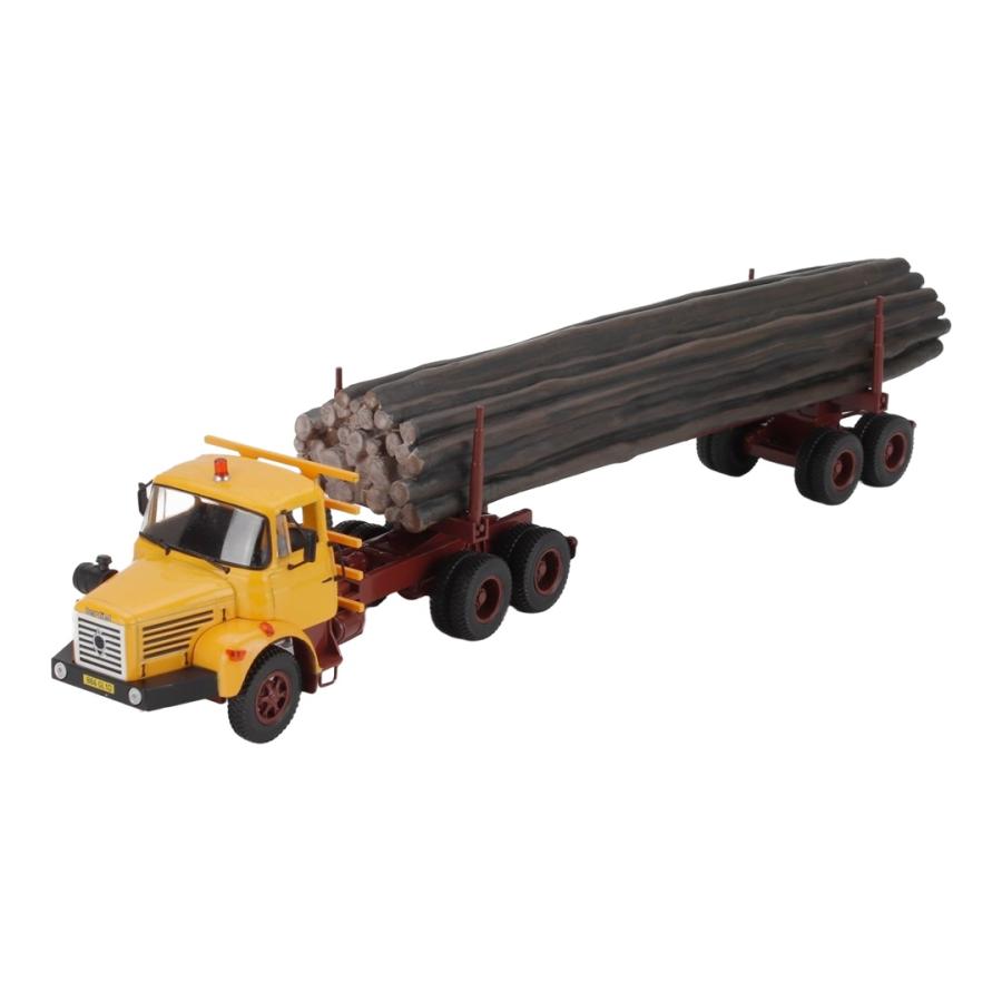 Berliet TBH 280 トラック 1975 ログトランスポーター イエロー レッド EDICOLA 1/43 ミニカー トラック模型 | 