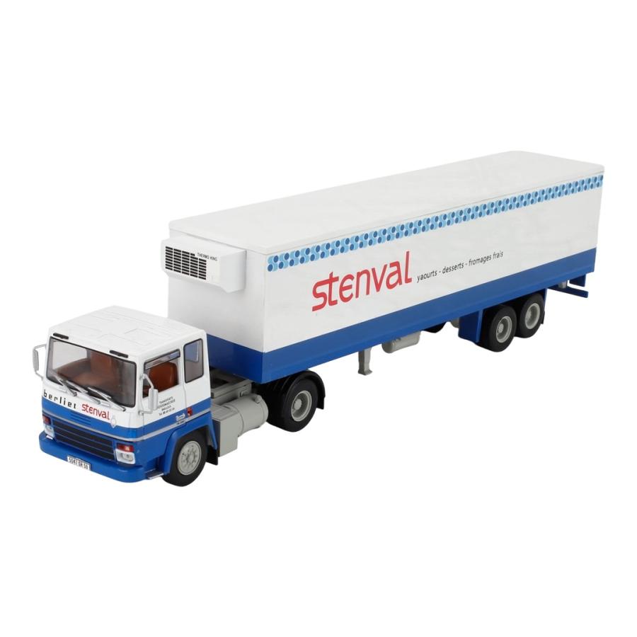 Berliet TR280 トラック セミフリゴ STENVAL TRANSPORTS 1973 ホワイト ブルー ALTAYA EDICOLA | 