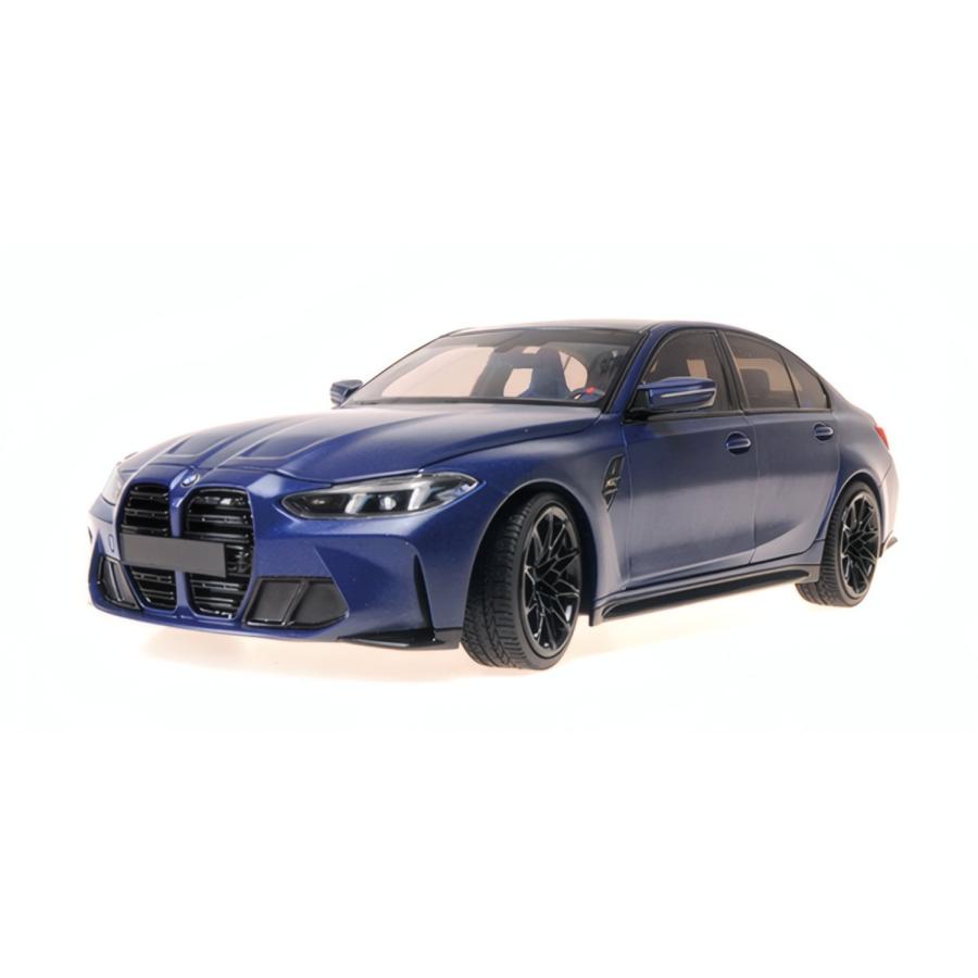 予約】BMW 3シリーズ M3 (G80) 2024 マットブルー / MINICHAMPS 1/18