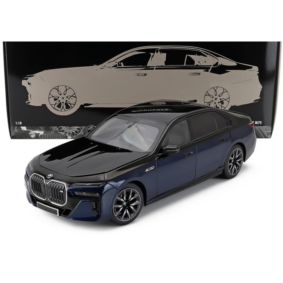 BMW 7シリーズ i7 M70 2024 ブラック / MINICHAMPS 1/18 ミニカー | 