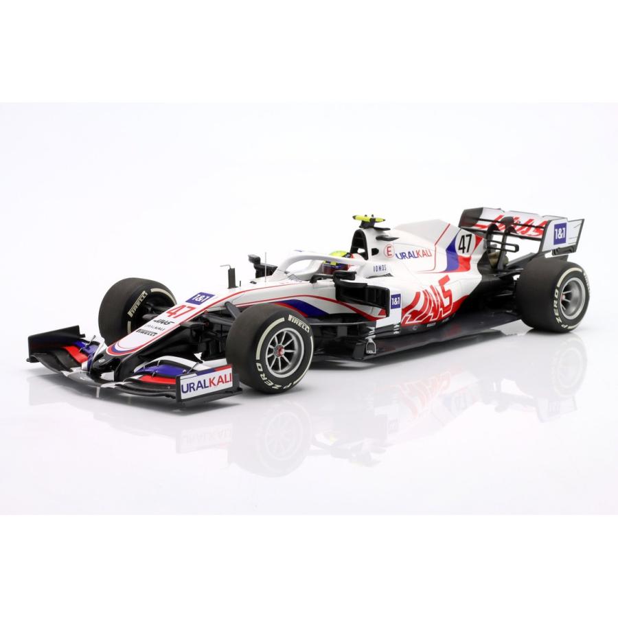 Mick Schumacher Haas VF-21 #47 バーレーンGP 2021 ホワイト / MINICHAMPS 1/18 ミニカー | 
