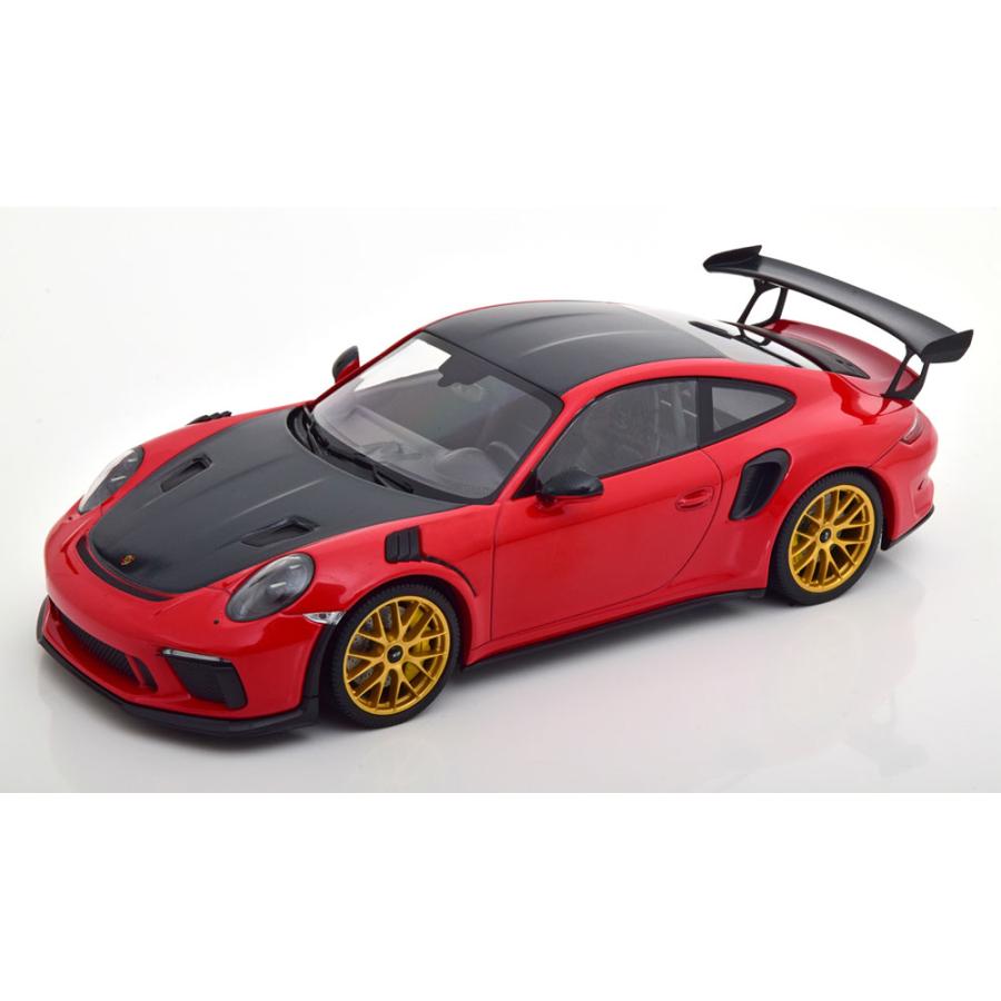MINICHAMPS 1/18 ポルシェ 911 GT3 RS ヴァイザッハP レッド/ブラック