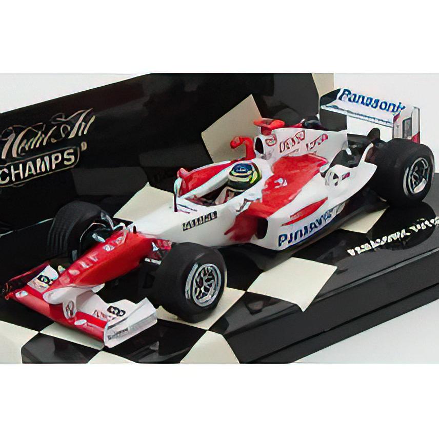 ミニチャンプス トヨタF1 ピットジオラマ ダ・マッタ 1:43中古品 TOYOTA - F1 TF104 N 16 2004 C.DA MATTA /Minichamps 1/43 ミニカー
