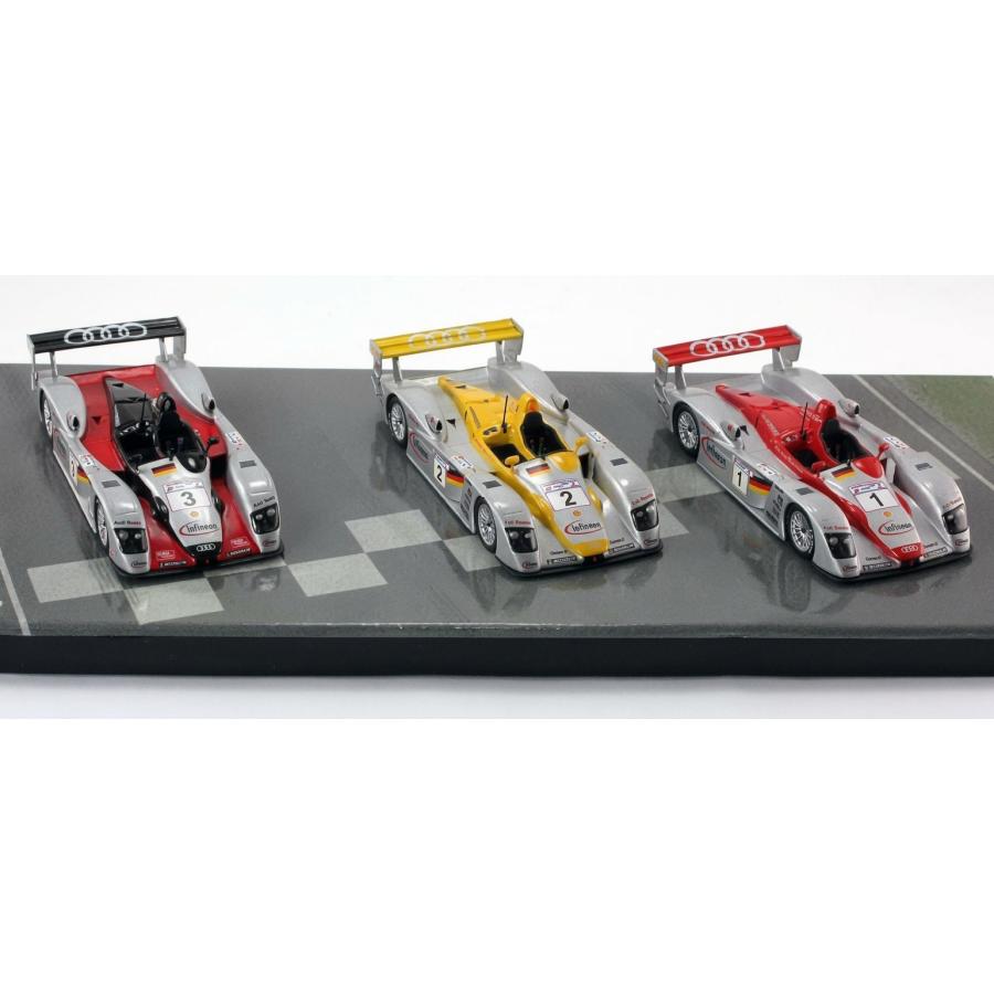 アウディ R8 2002 1-2-3フィニッシュ 3台セット #1 #2 #3 / MINICHAMPS 1/43 ミニカー | 