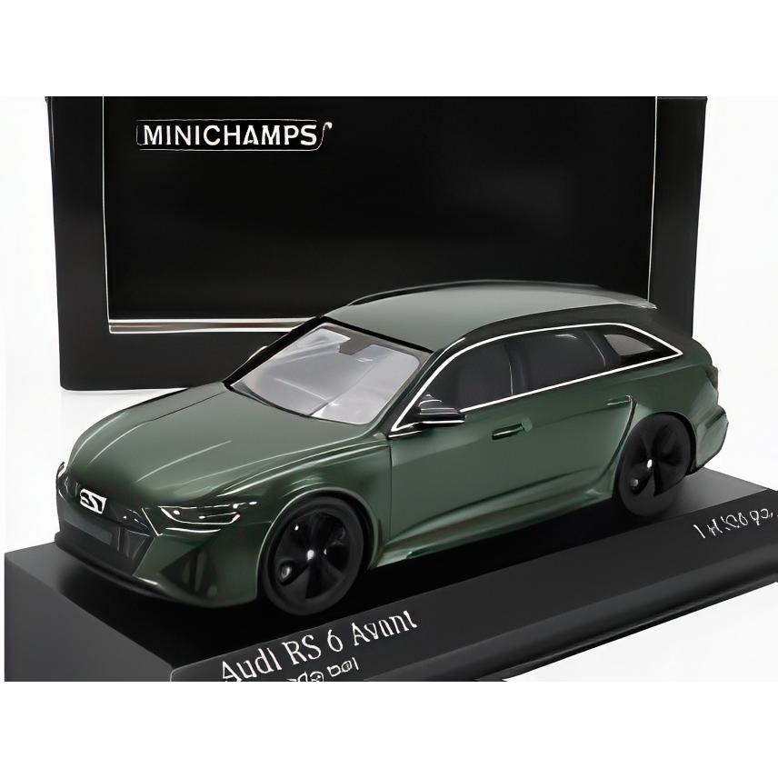 AUDI A6 RS6 アバント SW ステーションワゴン 2019 マットグリーン/ MINICHAMPS 1/43 ミニカー | 