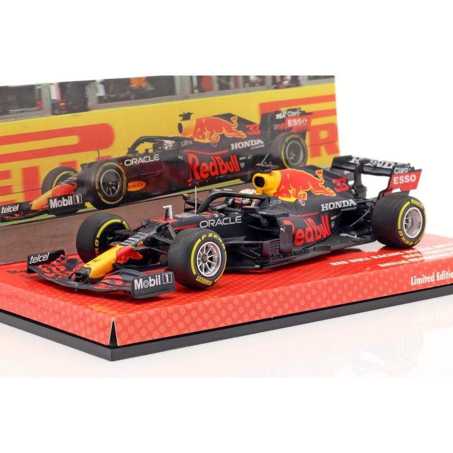 Red Bull RB16B 2021 M. Verstappen ネイビー #33 エミリアロマーニャGP優勝 MINICHAMPS 1/43 | 