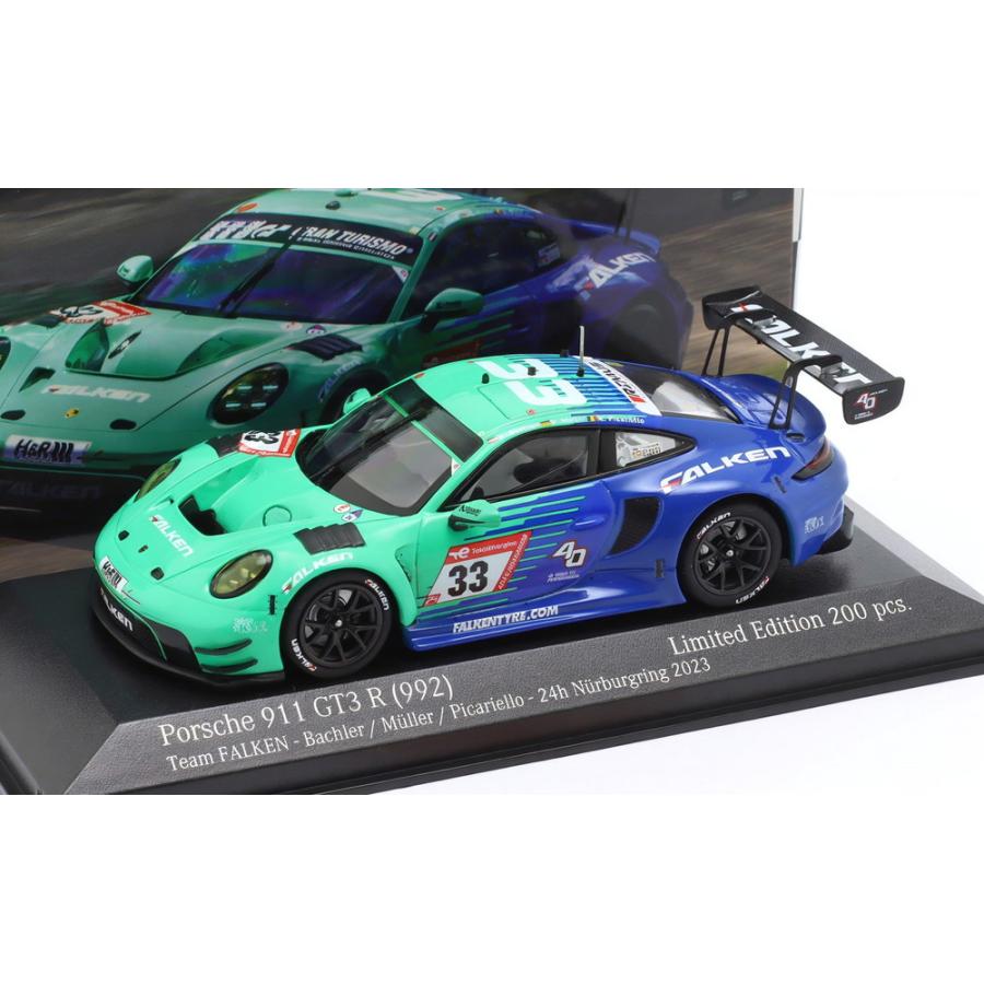 【予約】PORSCHE 911 992 GT3 R FALKEN N33 ニュル24h 2023 200台限定/ MINICHAMPS 1/43 | 