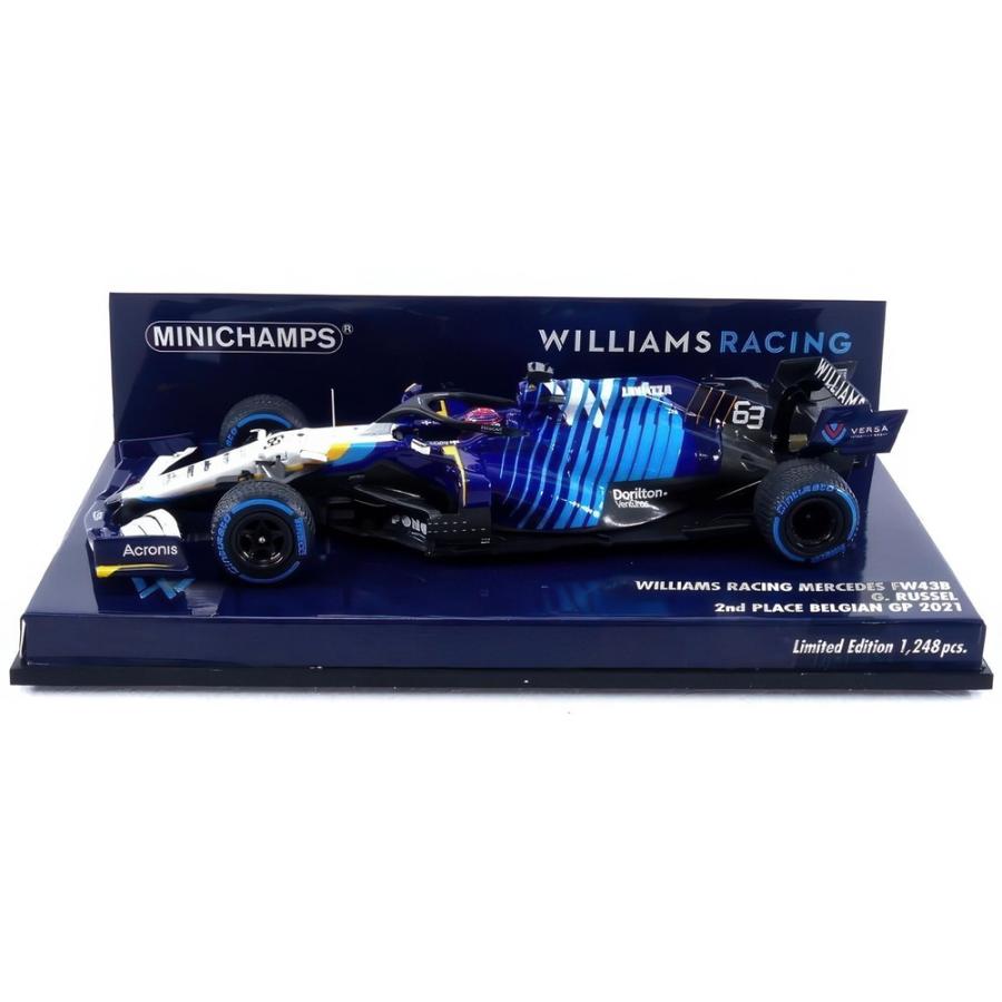 ウィリアムズ F1 FW43B メルセデス #63 ベルギーGP 2021 ジョージ・ラッセル MINICHAMPS 1/43 ミニカー | 