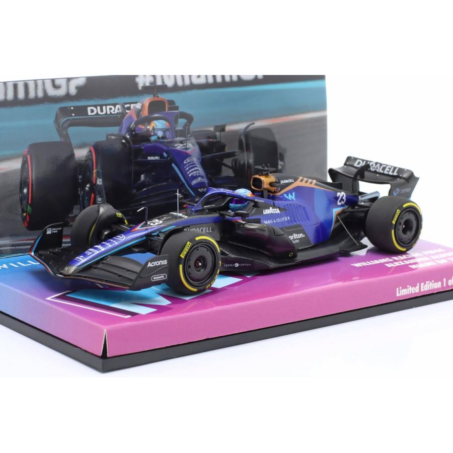 Alexander Albon Williams FW44 #23 マイアミGP 2022 ブルー MINICHAMPS 1/43 ミニカー | 