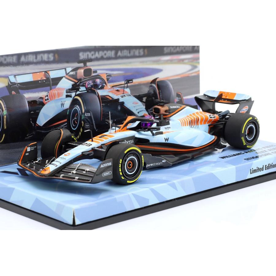Williams FW45 Gulfデザイン #23 アレクサンダーアルボン シンガポールGP 2023 / MINICHAMPS 1/43 ミニカー | 