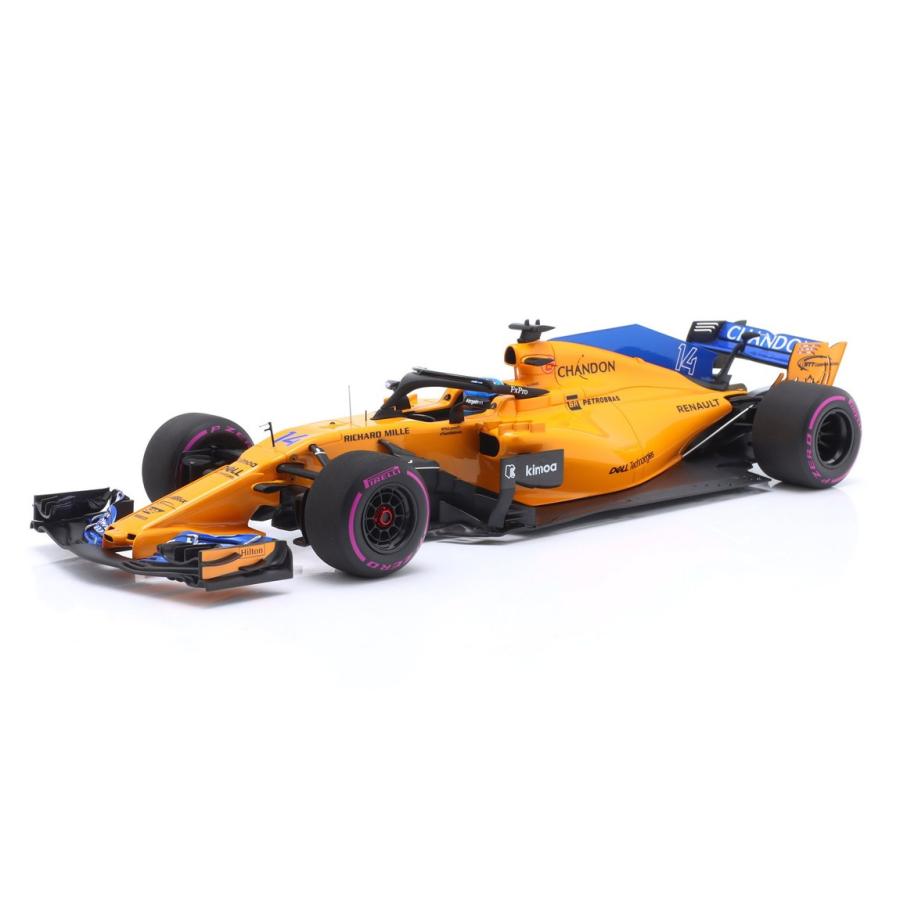 McLaren MCL33 F.アロンソ 2018 カナダGP 300戦記念 #14 オレンジ / MINICHAMPS 1/18 ミニカー | 
