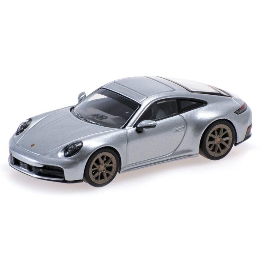 【予約】PORSCHE 911 992 2 CARRERA クーペ 2025 シルバー / MINICHAMPS 1/64 ミニカー | 