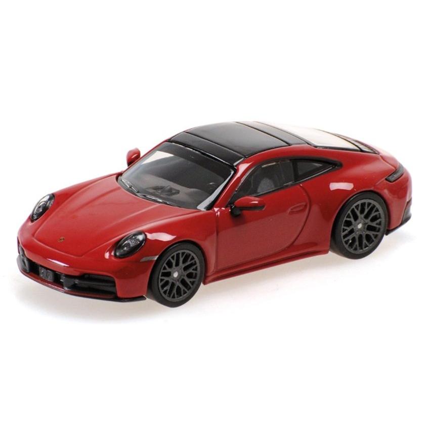 【予約】PORSCHE 911 992 2 CARRERA クーペ 2025 カルメンレッド / MINICHAMPS 1/64 ミニカー | 