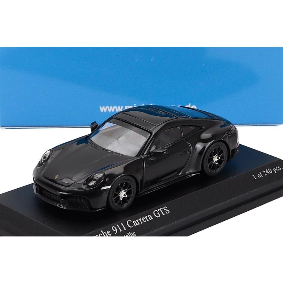 PORSCHE 911 992 2 CARRERA GTS クーペ 2025 ブラック / MINICHAMPS 1/64 ミニカー | 