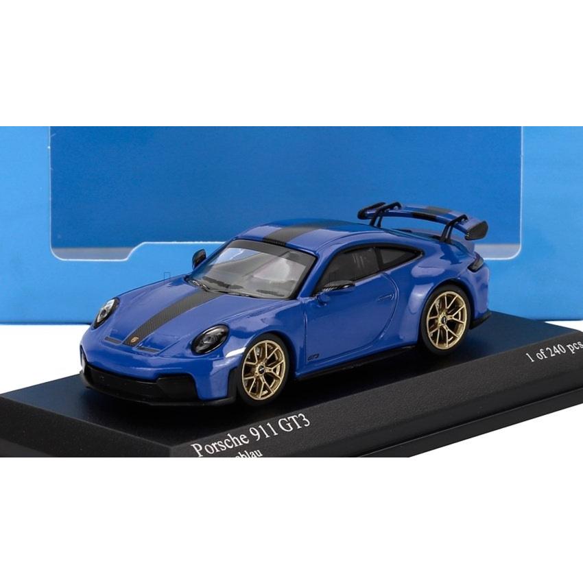 PORSCHE 911 992 2 GT3 WEISSACH PACKAGE クーペ 2025 ブルー / MINICHAMPS 1/64 ミニカー | 